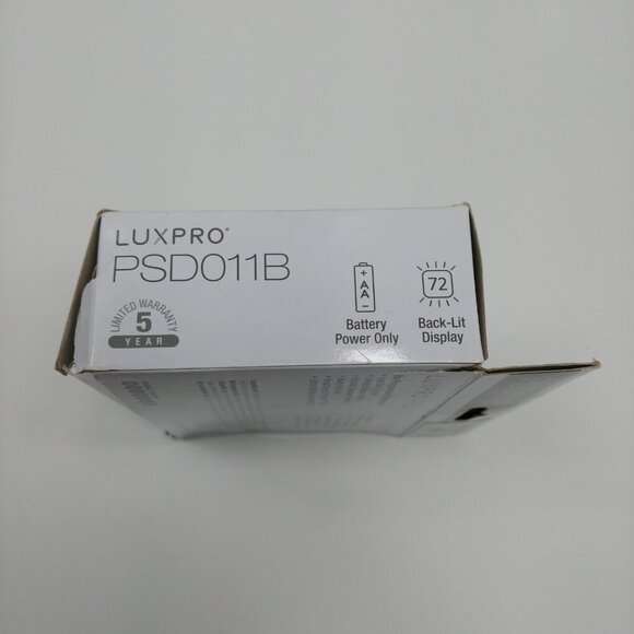 NEW Luxpro Non-Programmable Thermostat PSD011B Battery Only Power Heat Cool - Picture 4 of 4